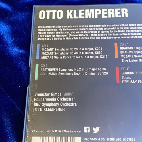 Otto Klemperer Mozart Beethoven Schumann Brahms Philharmonia Orchestra CD - Picture 4 of 5