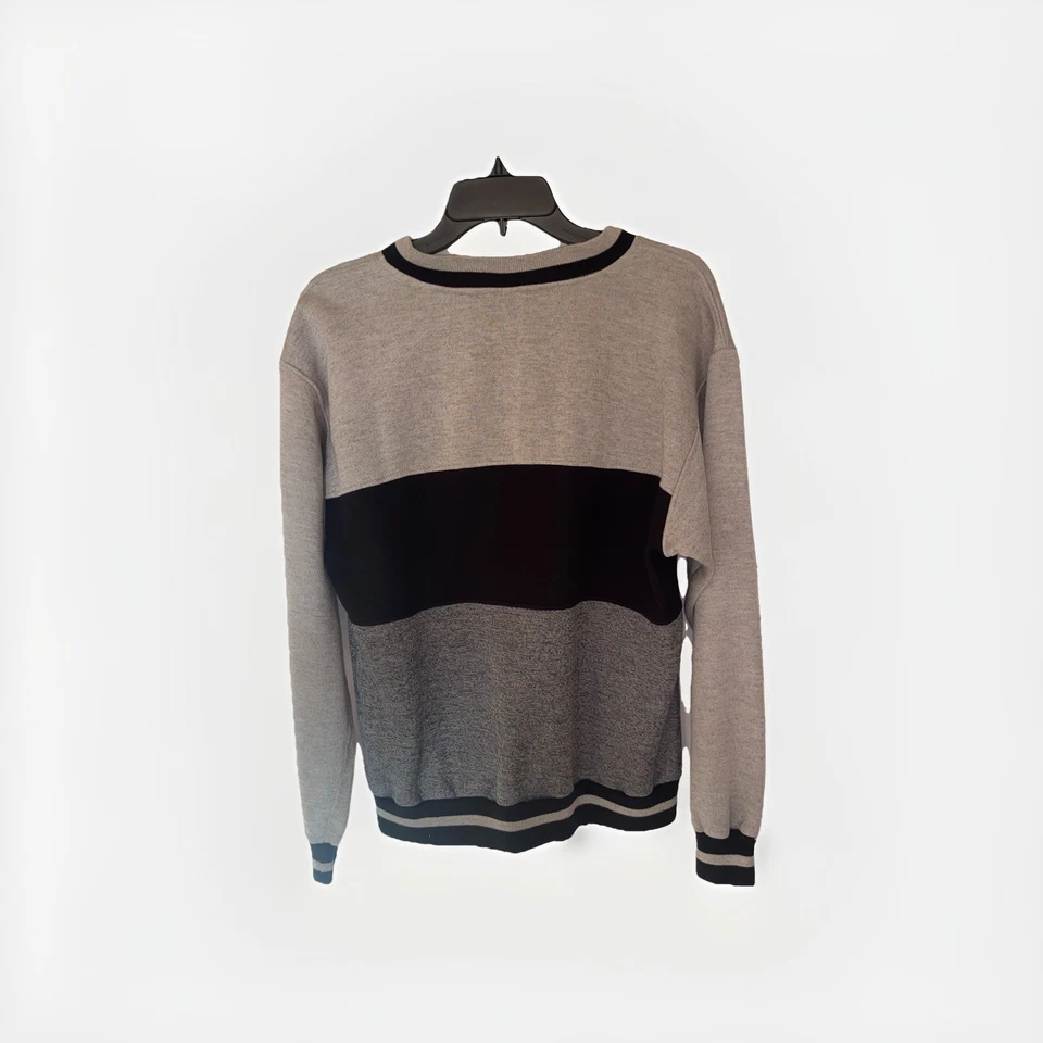 Мужской свитер Pierre Cardin средний vneck серый и черный - Изображение 4 из 4