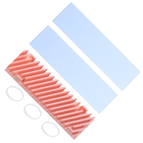 Miedziany radiator SSD M.2 2280 podkładka chłodząca 2/3/4/6mm do optymalnego chłodzenia w komputerze - Zdjęcie 10 z 12