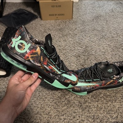 Nike KD 6 2014 All Star Illusion ASG Gumbo League GlowInTheDark Size 10.5