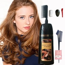 Brown Hair Dye Shampoo Light Golden Brown Hair Color For Gray Hair Coverage P...