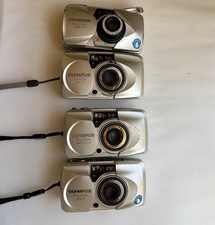 Olympus Stylus Film Cameras For Parts Lot of 4