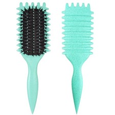 1 PCS Curly Hair Brush, Curl Defining to Reduce Green