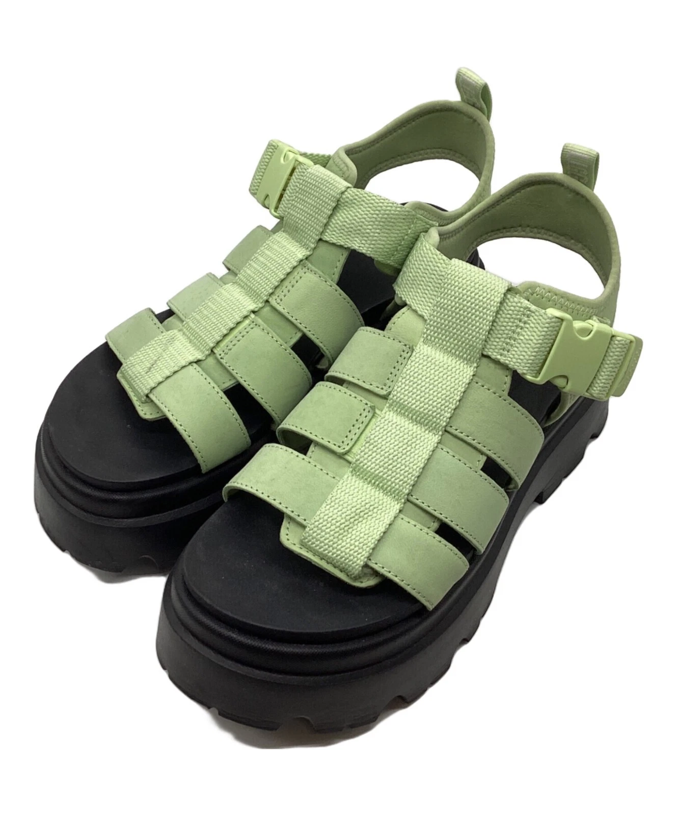 UGG sandali nero x verde misura: 25 cm US8