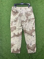 US Military Chocolate Chip Desert Camo Pants Mens Medium 34 Combat Trousers Army