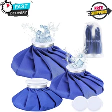 3pcs Ice Bags Packs Sports Injury Knee Neck Reusable Cold Pain Relief Headache