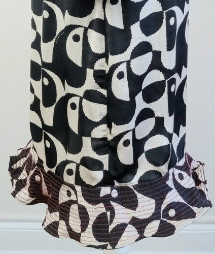 Small Farm Rio x Anthropologie Tropical Geo Toucan Mini Dress Wired Ruffled Hem - Picture 17 of 23