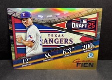2025 Bowman Draft GAVIN FIEN Gold Chrome Refractor /50 Draft Night #BDN-10