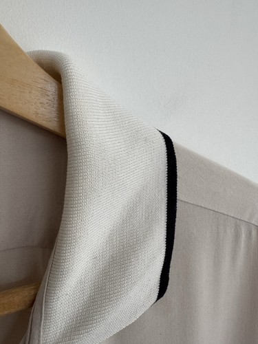 Reiss “Alfred” Short Sleeve Shirt Cuban Holiday Beige cream XL - Picture 6 of 13