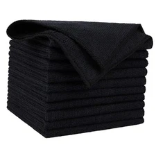 AIDEA Microfiber Cleaning Cloth Microfiber Towels for Cars, Premium 10PK Black
