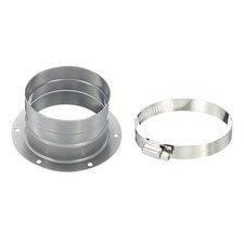 3 Inch Duct Connector Flange, Metal Straight Pipe Exhaust Hose Flange with Cl...