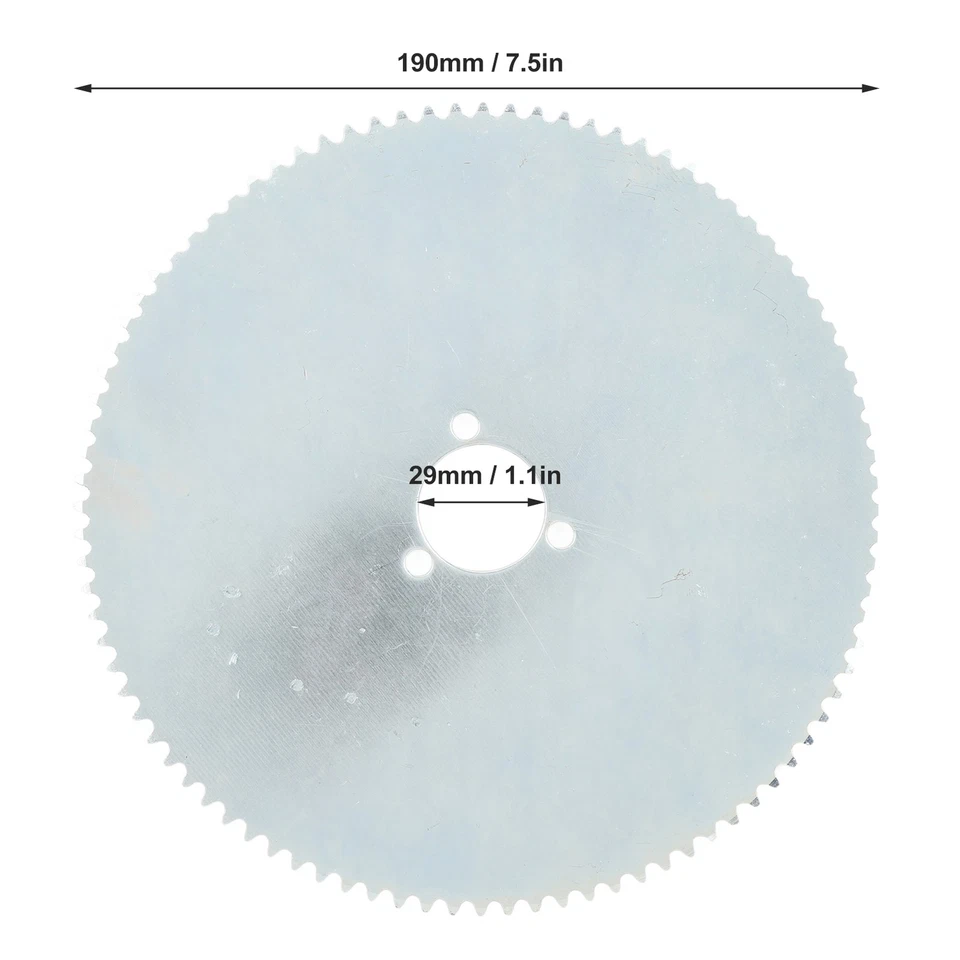 Taschenrad Heckrad Hintere Kettenfahrzeuge 190 Mm Stabil 29 Mm Bohrung 25H 92T - Bild 4 von 4