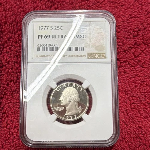 1977 Washington Quarter Silver Proof PF69 Ultra Cameo NGC San Francisco