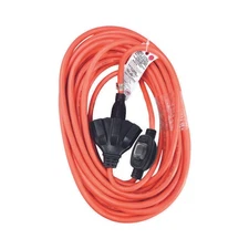 Outdoor 50 ft. L Orange Extension Cord with Inline Switch 14/3 SJTW