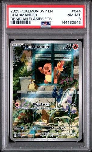 Pokemon TCG Charmander 044 Obsidian Flames Promo PSA 8