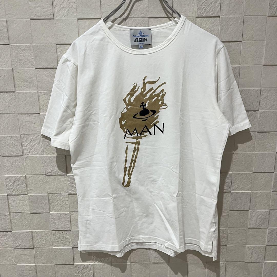 Vivienne Westwood Man Vintage Orb T-Shirt White L Cotton