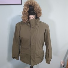 Rossignol Youth ski jacket unisex green hooded 12