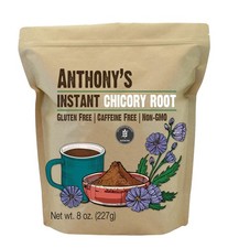 anthony's Instant Chicory Root 8 oz Gluten Free Caffeine Free Non GMO Coffee