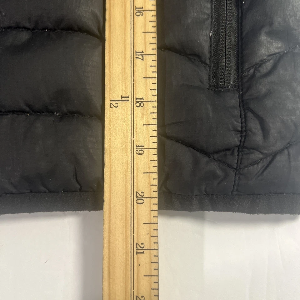 Chaqueta Marmot 600 Plumón Relleno Negra Puffer Cremallera Completa Exterior Juventud Pequeña Senderismo Foto 4 de 4