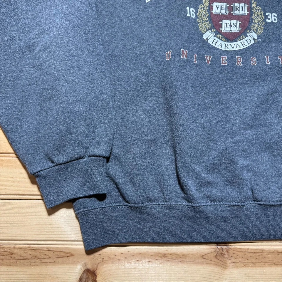 Sudadera Pullover Vintage Años 90 Harvard University Crest Polar Cuello Redondo - Grande Foto 4 de 4