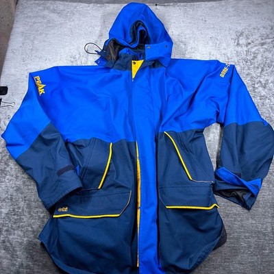 Peak Gore-Tex Ski Jacket Mens XL Blue Yellow Waterproof Snowboard Coat