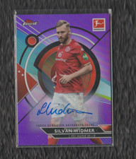 2022-23 Topps Finest Bundesliga Silvan Widmer Auto Purple REF 42/99