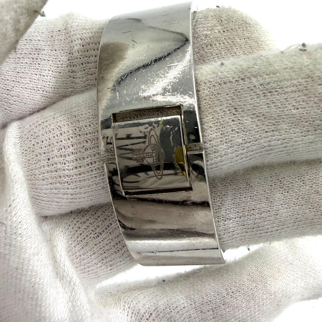 VIVIENNE WESTWOOD Bangle Watch Orb Silver Quartz Women wrist 16cm Working Auth image 3