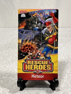 RESCUE HEROES METEOR VHS VCR TAPE FISHER PRICE ANIMATED SHOW Y2K 2000 Cartoon