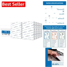 A4 Smooth Copy Paper 20 lb, 10 Reams – Bright White, 5000 Sheets, Eco-Friendly