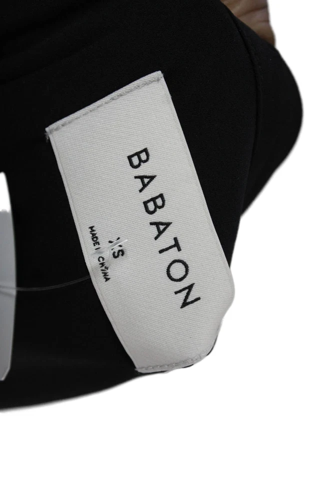 Gabardina Babaton para mujer negra manga larga cuello en V talla XS Foto 4 de 4