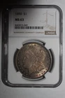 1890 Morgan Silve Dollar Toned NGC MS63 #049