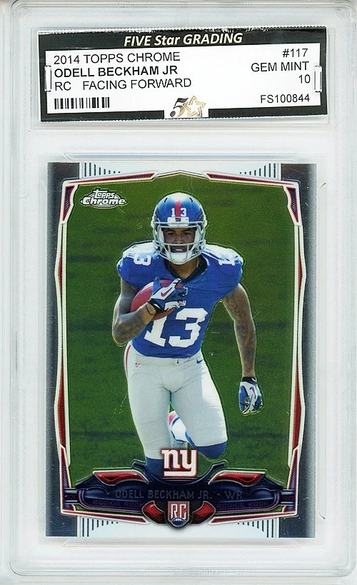 10 Graded Football Odell Beckham Jr. Sports Trading Cards for sale