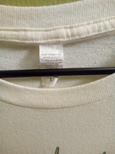 T-shirt uomo L bianca manica corta con grafica audace teschio eterno ed resistente - Foto 2 di 4
