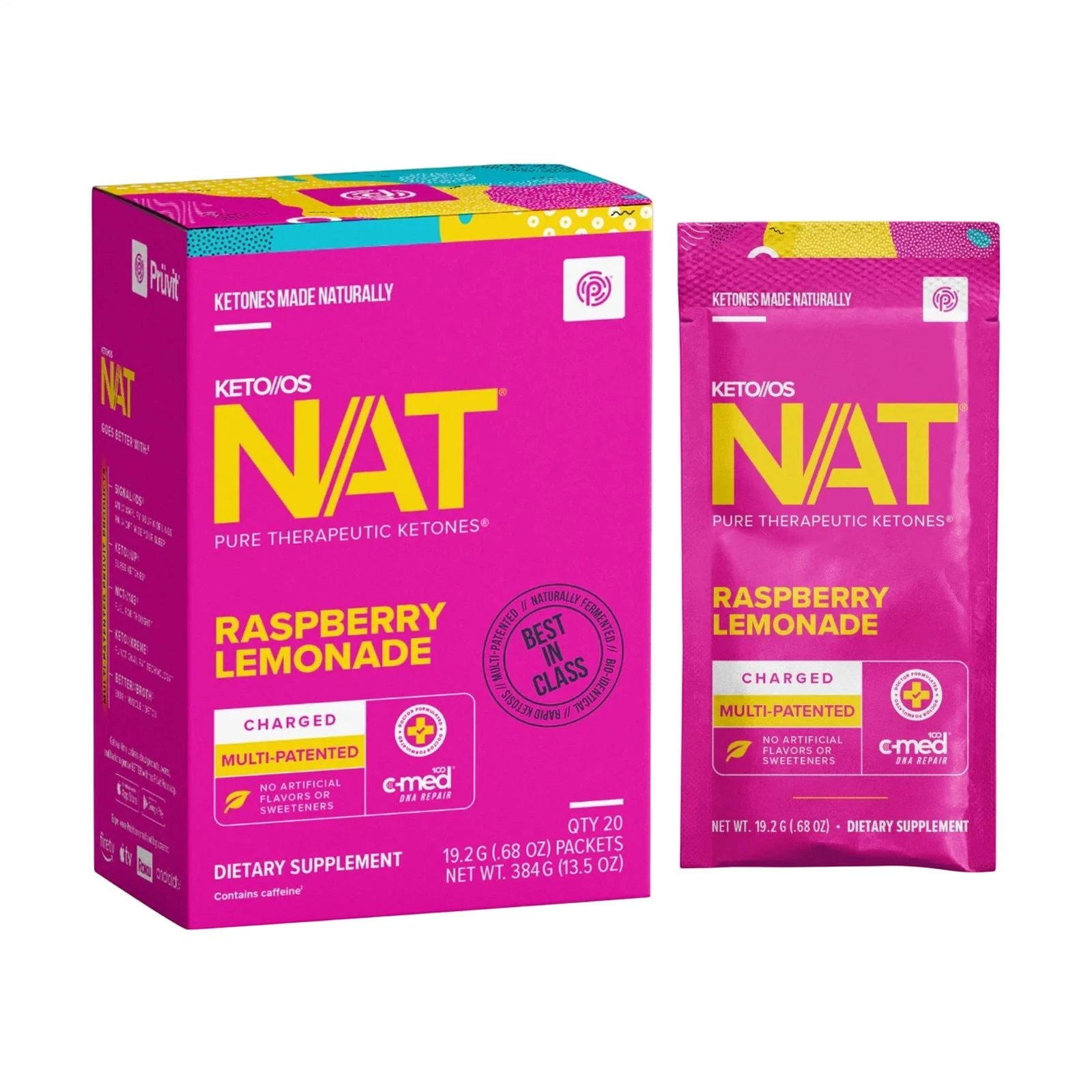PRUVIT Keto OS NAT Raspberry Lemonade Charged 20 Pack Sealed New
Opens in a new window or tab