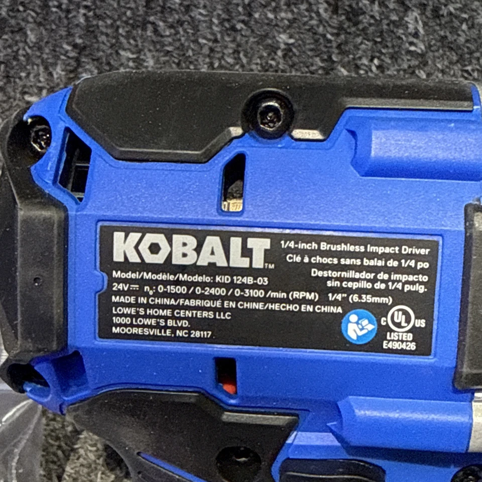 NEW KOBALT 24V 24Volt KID124B-03 Impact Driver No Box - Image 3 of 4