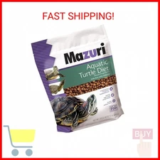 Mazuri | Nutritionally Complete Aquatic Turtle Food | Freshwater Formula - 12 Ou