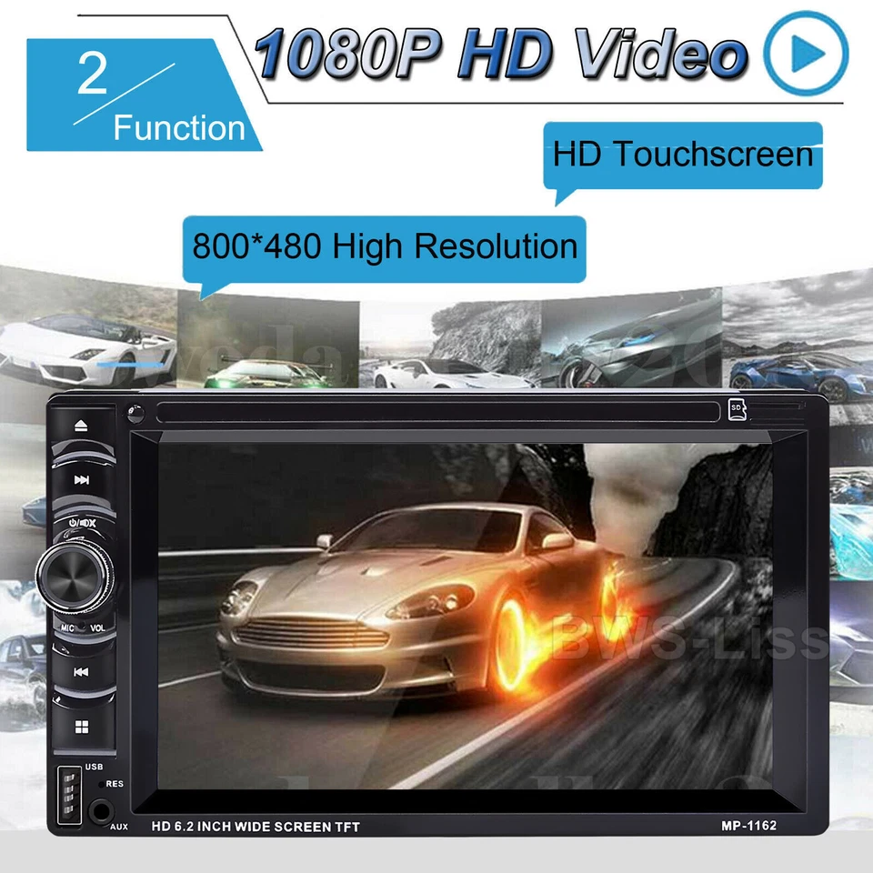 Car Stereo 2Din For Dodge Ram 1500 2500 3500 1994-2009 FM AM Radio Subwoofer+Cam - Image 4 of 4