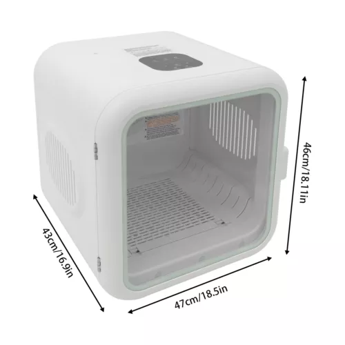62L/56,3QT Tragbare Katze Trockner Box Haustier Trockner Maschine Welpentrocken Maschine 800W - Bild 3 von 6