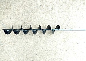 3-Inch-Dirt-Hole-Auger-18-Inch-Flight-24-inch-Length-Hex-USA-Vet-Made