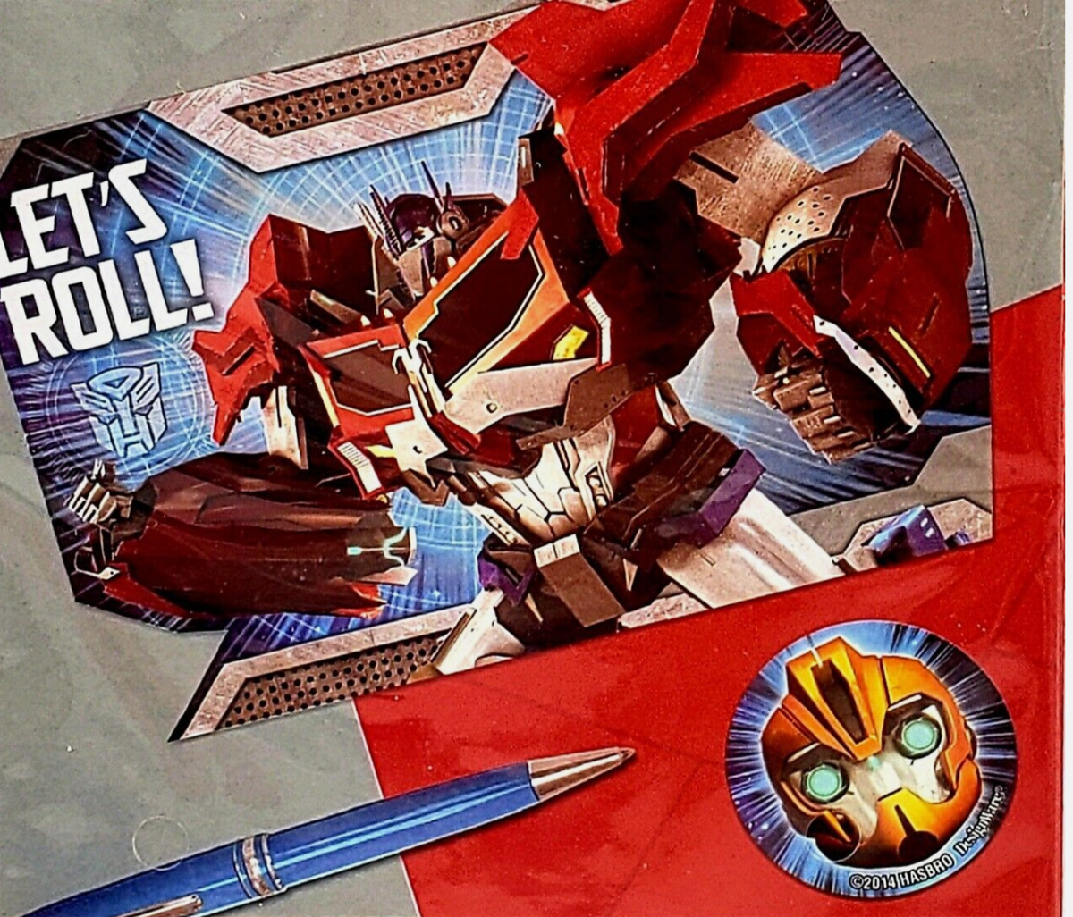 Transformers Party Invitations - Pack Of 8, 4x6 Inch Birthday Party Cards With RSVP