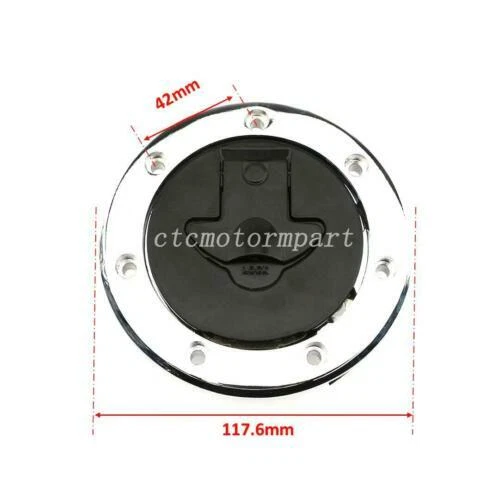 Tampa do tanque de combustível gasolina tampa trava 2 chaves conjunto para Kawasaki Ninja 500R EX500D EX500A - Imagem 4 de 4