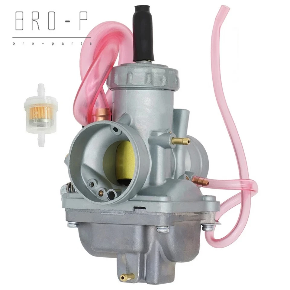 Carburetor & Throttle Cable Fit Yamaha DT100 1974-1980 DT125 1977-1981 New - Image 2 of 4