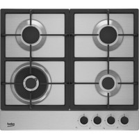 Beko HIAW64225SX Built In 58cm 4 Burners Stainless Steel Gas Hob
