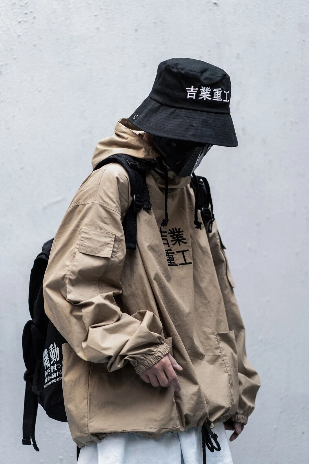 Niepce Urban Lightweight Streetwear Techwear Windbreaker Jacket with Hood - product detail image 2