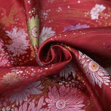 Brokat Stoff Damast Jacquard Tuch Blumenmuster DIY Chinese Hanfu Cheongsam Retro