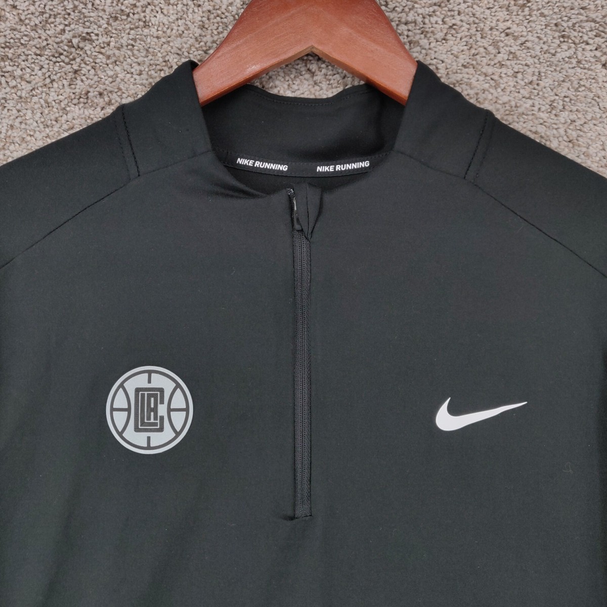 Nike Running Top Mens 2XL XXL La Clippers Black Element 1/2