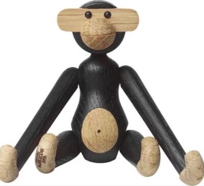 Kay Bojesen Monkey Mini 9.5 cm Black - Brand New | eBay