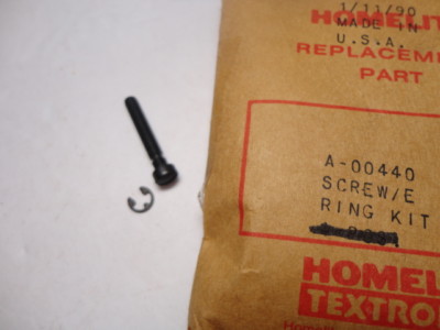 Homelite A00440 Chainsaw Screw w/ E Ring Kit for 180, XL, 240 | eBay