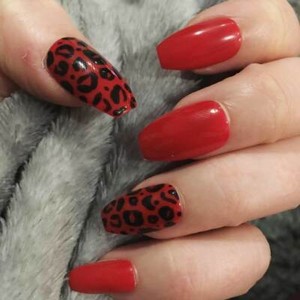 red leopard print