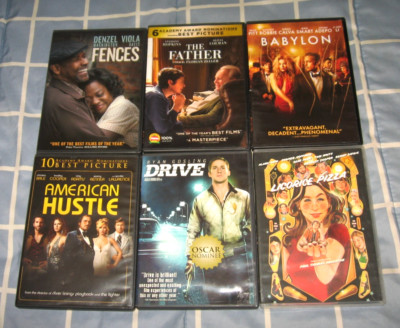 Lot of 6 Dvds AMERICAN HUSTLER BABYLON FENCES DRIVE LICORICE PIZZA THE FATHER